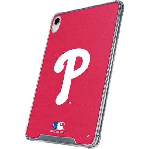 MLB Philadelphia Phillies - Solid Distressed iPad 11th Gen (2025) Clear Case