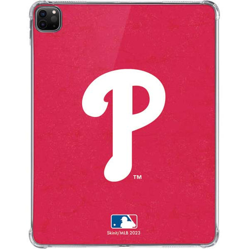 MLB Philadelphia Phillies - Solid Distressed iPad Pro 11in (2024) Clear Case