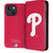 MLB Philadelphia Phillies - Solid Distressed iPhone 15 Plus Folio Case
