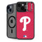 MLB Philadelphia Phillies - Solid Distressed iPhone 15 Plus Kickstand Case