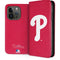 MLB Philadelphia Phillies - Solid Distressed iPhone 15 Pro Folio Case