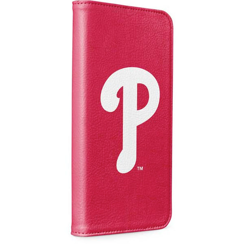 MLB Philadelphia Phillies - Solid Distressed iPhone 15 Pro Max Folio Case