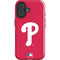 MLB Philadelphia Phillies - Solid Distressed iPhone 16 Impact Case