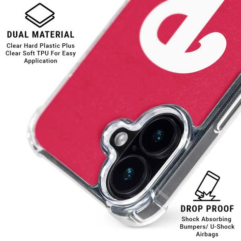 MLB Philadelphia Phillies - Solid Distressed iPhone 16 MagSafe Case