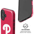 MLB Philadelphia Phillies - Solid Distressed iPhone 16 Magsafe Impact Case