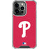 MLB Philadelphia Phillies - Solid Distressed iPhone 16 Pro Clear Case