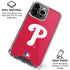 MLB Philadelphia Phillies - Solid Distressed iPhone 16 Pro Clear Case