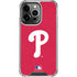 MLB Philadelphia Phillies - Solid Distressed iPhone 16 Pro Max Clear Case