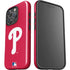 MLB Philadelphia Phillies - Solid Distressed iPhone 16 Pro Max Impact Case