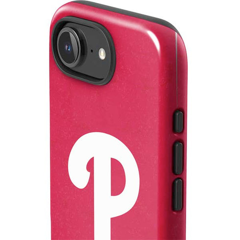 MLB Philadelphia Phillies - Solid Distressed iPhone 16e Impact Case