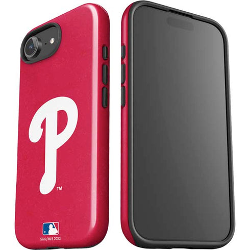 MLB Philadelphia Phillies - Solid Distressed iPhone 16e Impact Case