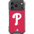 MLB Philadelphia Phillies - Solid Distressed iPhone 18 Pro Clear Case