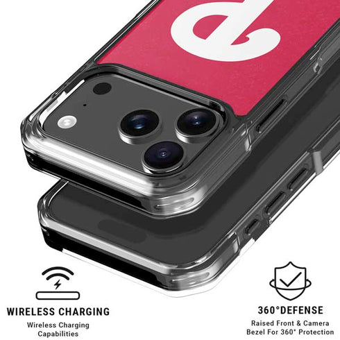 MLB Philadelphia Phillies - Solid Distressed iPhone 18 Pro Clear Case