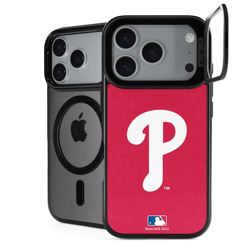 MLB Philadelphia Phillies - Solid Distressed iPhone 18 Pro Kickstand Case