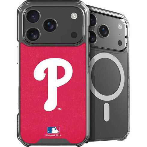 MLB Philadelphia Phillies - Solid Distressed iPhone 18 Pro MagSafe Case