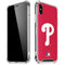 MLB Philadelphia Phillies - Solid Distressed iPhone X/XS Clear Case