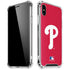 MLB Philadelphia Phillies - Solid Distressed iPhone X/XS Clear Case
