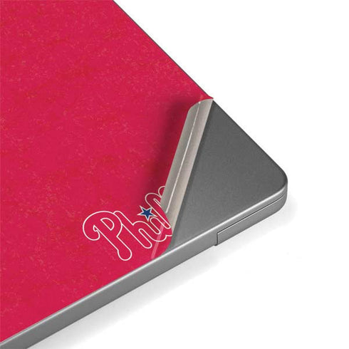 MLB Philadelphia Phillies - Solid Distressed Apple MacBook Pro 14-inch Skin