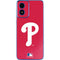 MLB Philadelphia Phillies - Solid Distressed Moto G Play 4G (2024) Skin