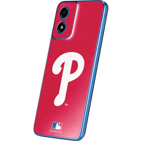 MLB Philadelphia Phillies - Solid Distressed Moto G Play 4G (2024) Skin