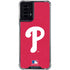 MLB Philadelphia Phillies - Solid Distressed Moto G Power 5G (2024) Clear Case