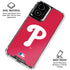 MLB Philadelphia Phillies - Solid Distressed Moto G Power 5G (2024) Clear Case