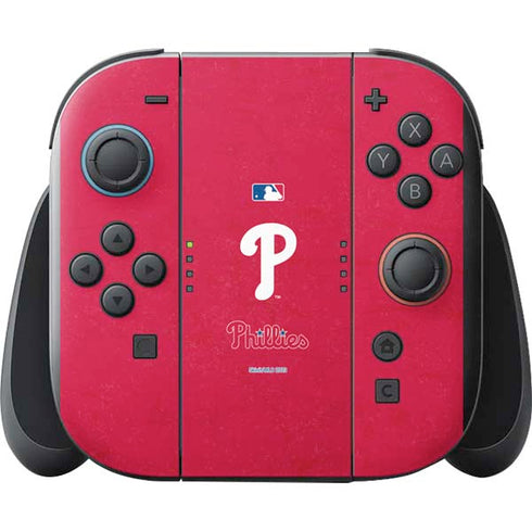 MLB Philadelphia Phillies - Solid Distressed Nintendo Switch 2 (2025) with Joy-Con Skin