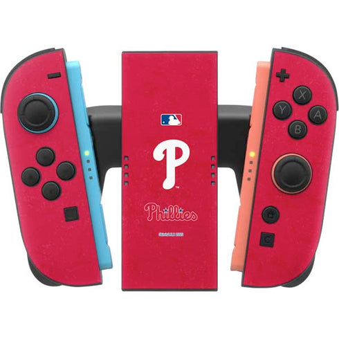 MLB Philadelphia Phillies - Solid Distressed Nintendo Switch 2 (2025) Joy-Con Controller Skin