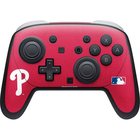 MLB Philadelphia Phillies - Solid Distressed Nintendo Skins