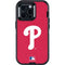 MLB Philadelphia Phillies - Solid Distressed Otterbox Defender iPhone Skin