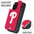 MLB Philadelphia Phillies - Solid Distressed Otterbox Defender iPhone Skin