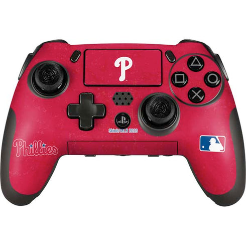 MLB Philadelphia Phillies - Solid Distressed PlayStation Scuf Vantage 2 Controller Skin