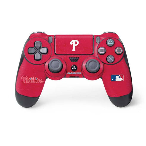 MLB Philadelphia Phillies - Solid Distressed PlayStation PS4 Skins