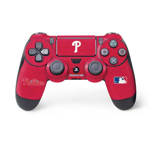 MLB Philadelphia Phillies - Solid Distressed PlayStation PS4 Skins