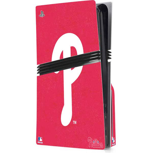 MLB Philadelphia Phillies - Solid Distressed PlayStation PS5 Skins