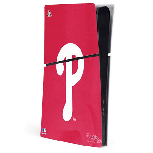 MLB Philadelphia Phillies - Solid Distressed PS5 Slim Digital Edition Console Skin