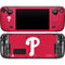 MLB Philadelphia Phillies - Solid Distressed Steam Deck Handheld Gaming Computer Skin