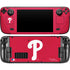 MLB Philadelphia Phillies - Solid Distressed Steam Deck Handheld Gaming Computer Skin