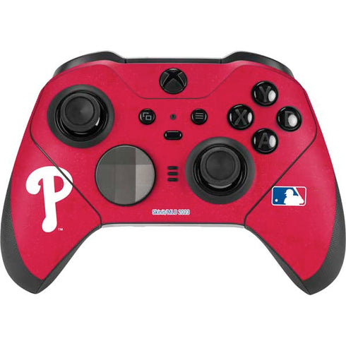 MLB Philadelphia Phillies - Solid Distressed Xbox Elite Wireless Controller Series 2 Skin