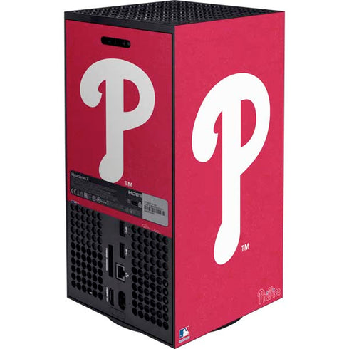 MLB Philadelphia Phillies - Solid Distressed Xbox Series X Bundle Skin