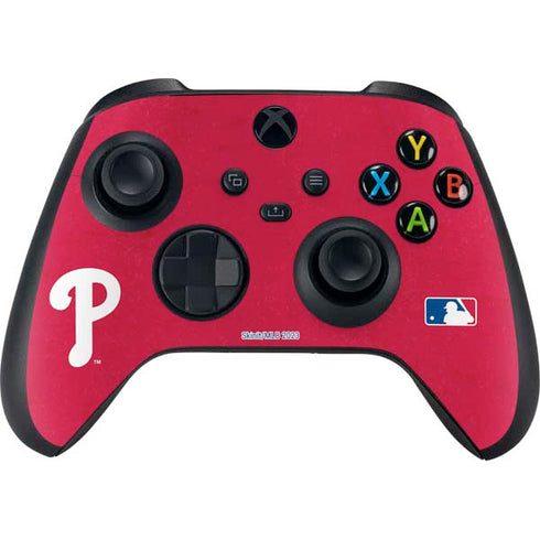 MLB Philadelphia Phillies - Solid Distressed Xbox Series X Bundle Skin