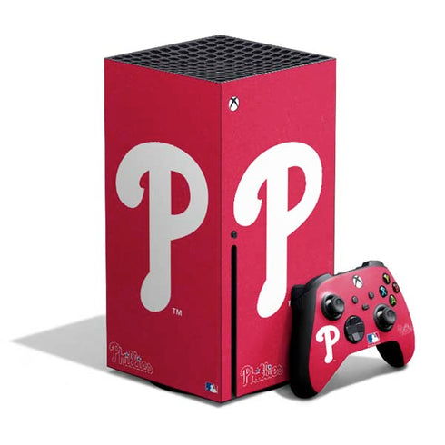 MLB Philadelphia Phillies - Solid Distressed Xbox Series X Skins