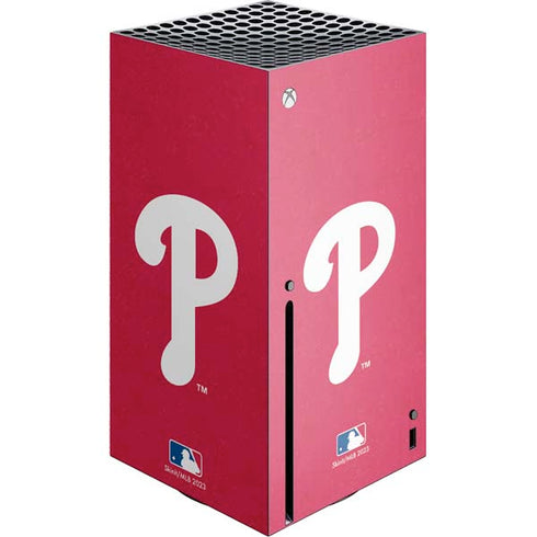MLB Philadelphia Phillies - Solid Distressed Xbox Series X Skins