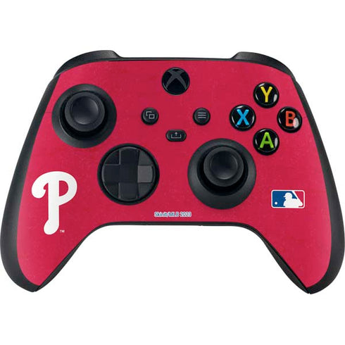 MLB Philadelphia Phillies - Solid Distressed Xbox Series X Skins