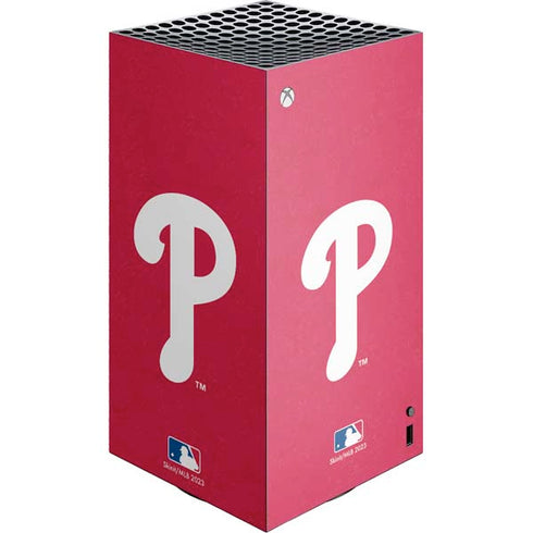 MLB Philadelphia Phillies - Solid Distressed XBox Series X Digital Edition Console Skin
