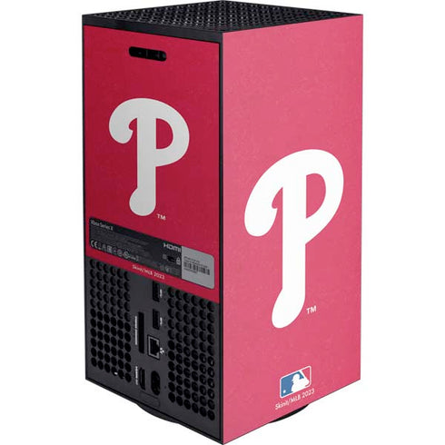 MLB Philadelphia Phillies - Solid Distressed XBox Series X Digital Edition Console Skin