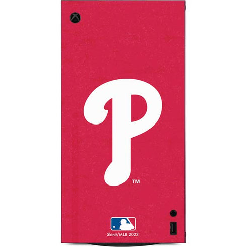 MLB Philadelphia Phillies - Solid Distressed XBox Series X Digital Edition Console Skin