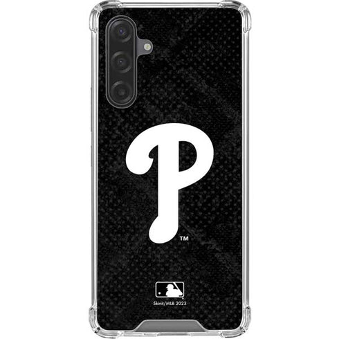 MLB Philadelphia Phillies Dark Wash Galaxy A17 Clear Case
