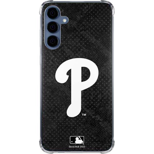 MLB Philadelphia Phillies Dark Wash Galaxy A35 5G Clear Case