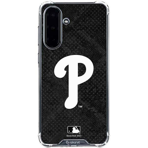 MLB Philadelphia Phillies Dark Wash Galaxy A36 5G Clear Case